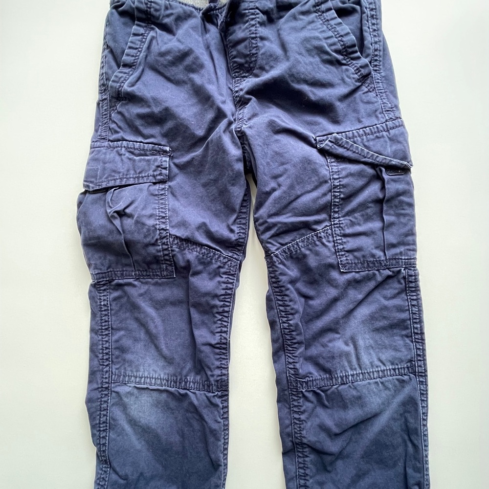 Hanna Andersson Blue Cargo Pants Boys Size 5 (110 cm)